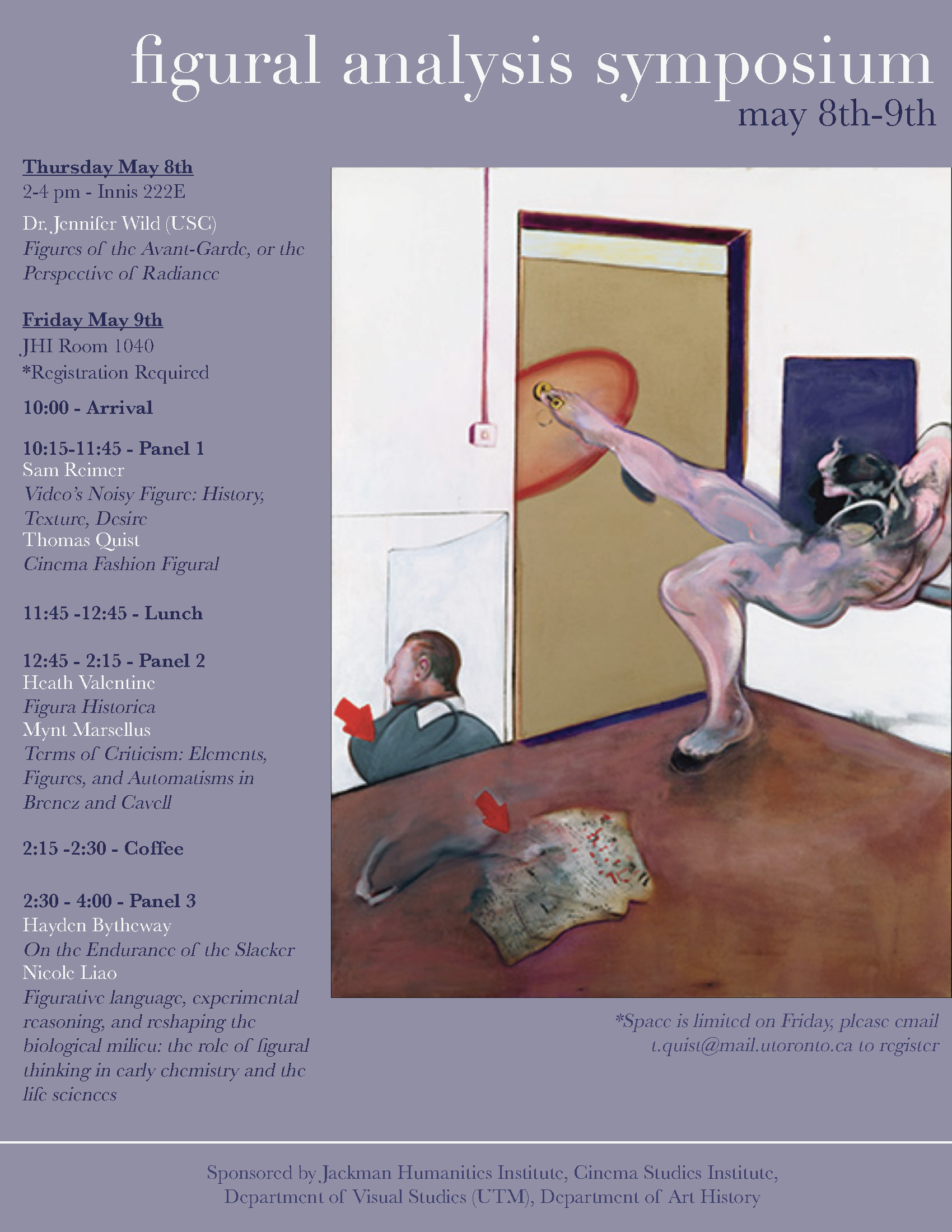 Figural Analysis Symposium poster and schedule