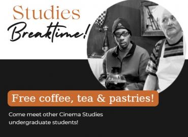 Cinema Studies Breaktime! November 22 at 10am