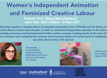 Women&amp;#039;s Independent Animation and Feminized Creative Labour